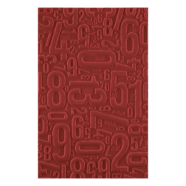 Number Field 3D Embossing Folder | Esther Glas {coming soon!}