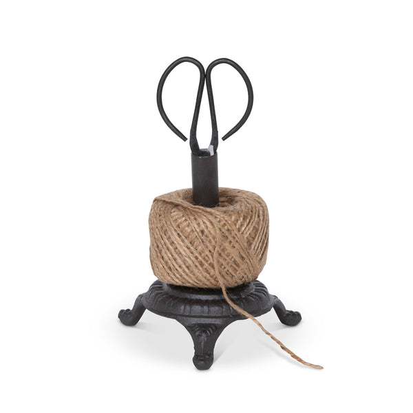 Ball of Twine on Cast Iron Stand with Snips