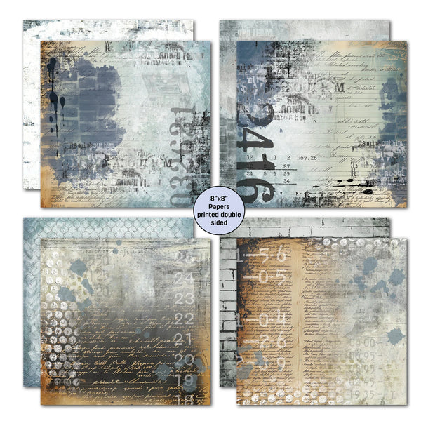Eclectic Clockwork 8x8 Paper Pack