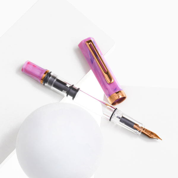 {coming soon!} Fluorite Purple w/ Bronze Eco Fountain Pen