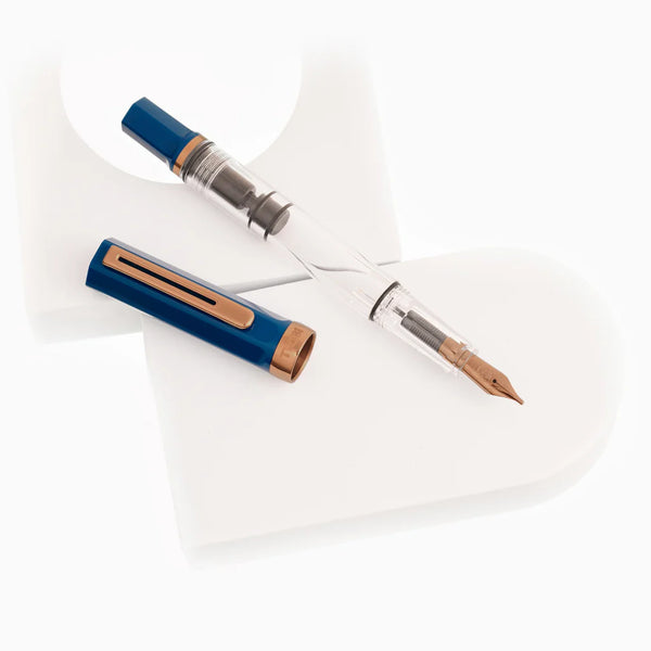{back soon!} Indigo Blue Eco Fountain Pen w/ Bronze Nib