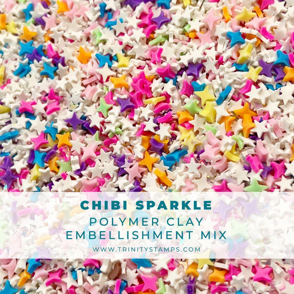 Chibi Sparkle Clay Embellishments