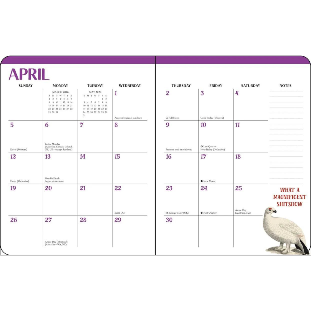 {coming soon!} Effin' Birds 2026 Monthly/Weekly Planner | Aaron Reynolds