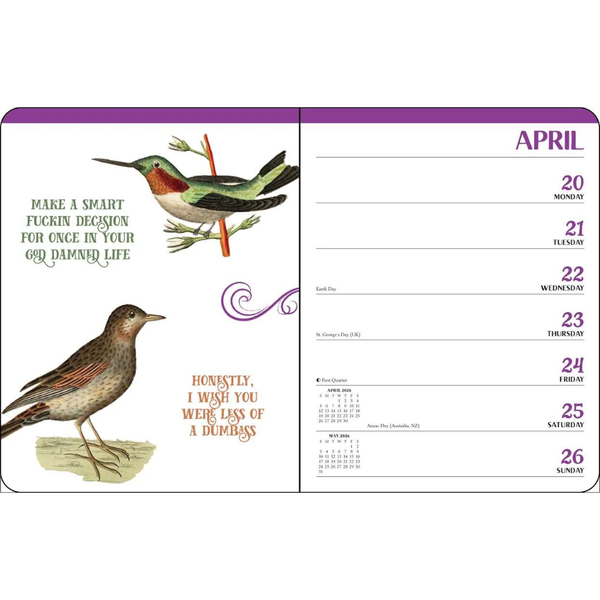 {coming soon!} Effin' Birds 2026 Monthly/Weekly Planner | Aaron Reynolds