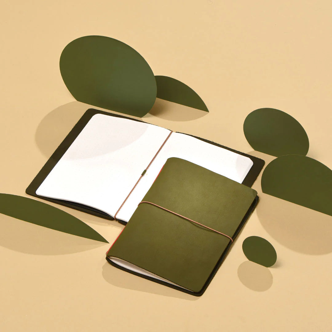 Green Explorer Refillable Leather Journal