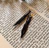 French Black Vintage Nib Earrings