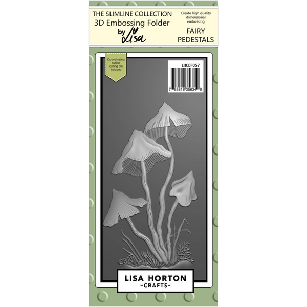Fairy Pedestals 3D Slimline Embossing Folder with Cutting Die