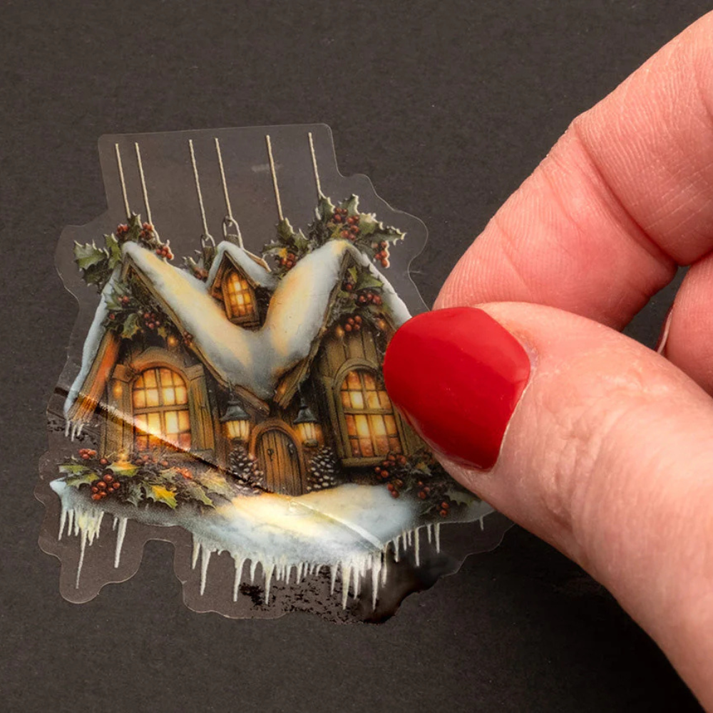 Fairy Christmas Clear Kiss-Cut PET Stickers