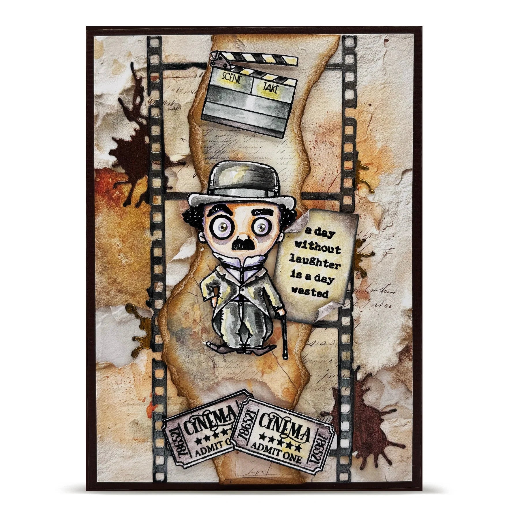 Striped Splash Photo Frame Die Set No. 117