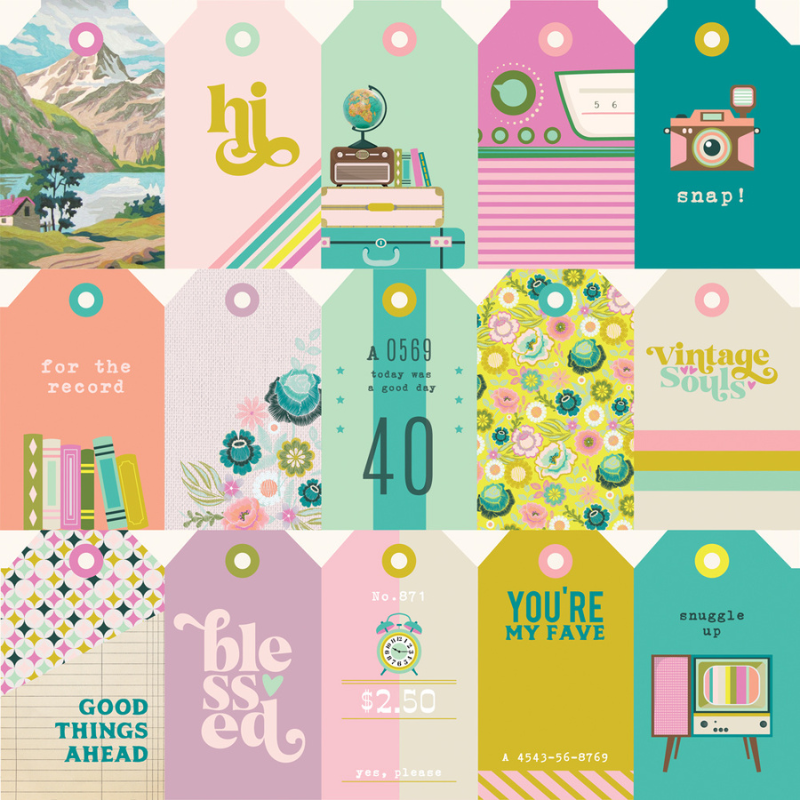 Tag Elements 12x12 Double-Sided Cardstock {Flea Market}