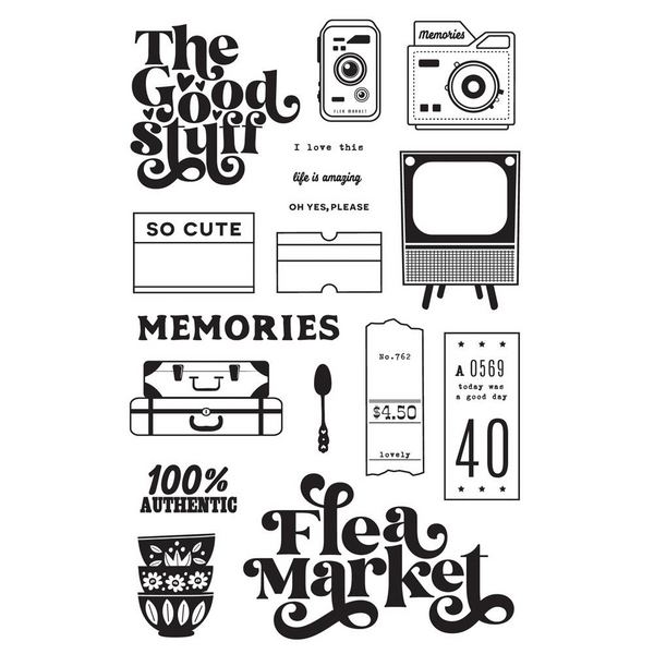 Flea Market Flea Market Clear Stamp Set {clearance}