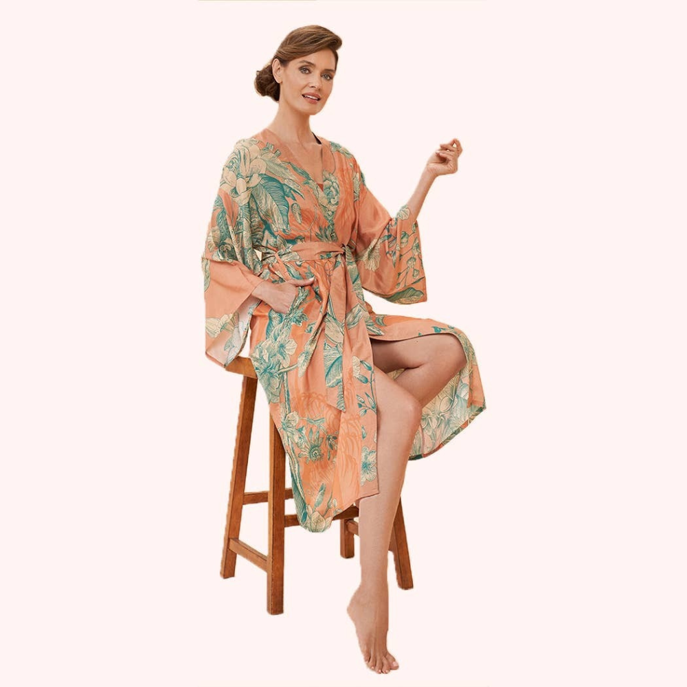 Floral Jungle Kimono Gown in Petal {Black Friday Deal}