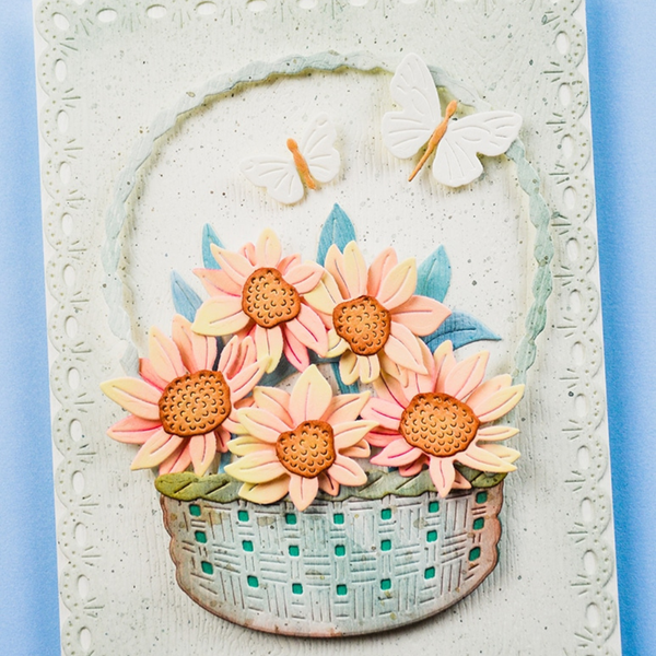 Flower Basket Bouquet Die Set