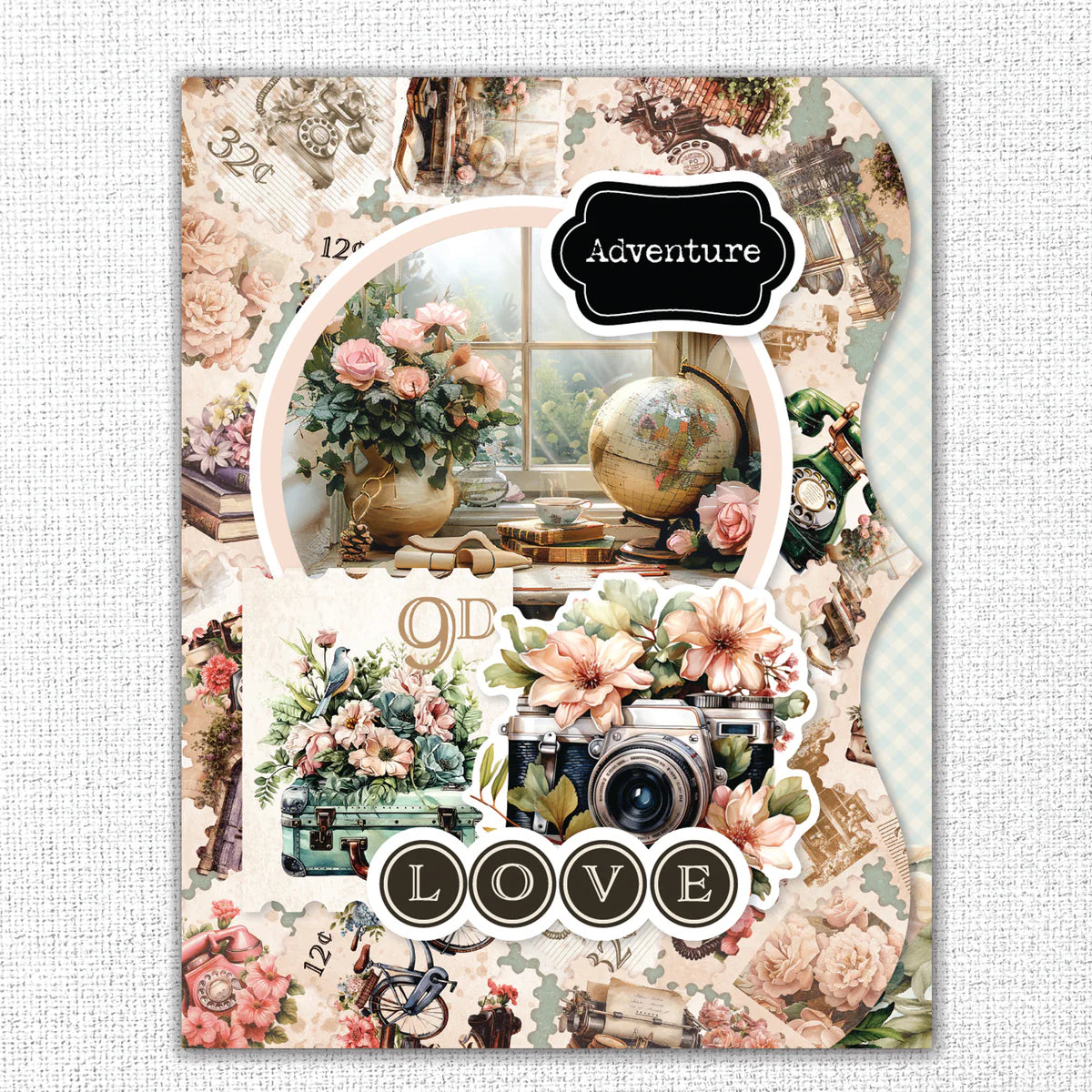 Afternoon in the Park 8.5x11 Mini Junk Journal Folio Kit