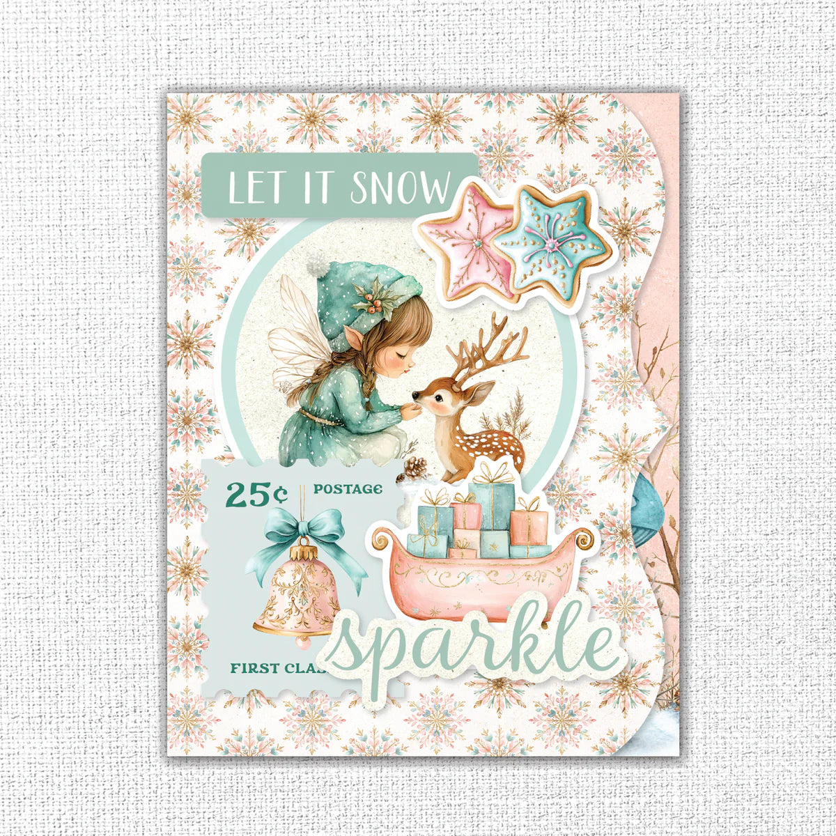 Fairytale Christmas 8.5x11 Mini Junk Journal Folio Kit