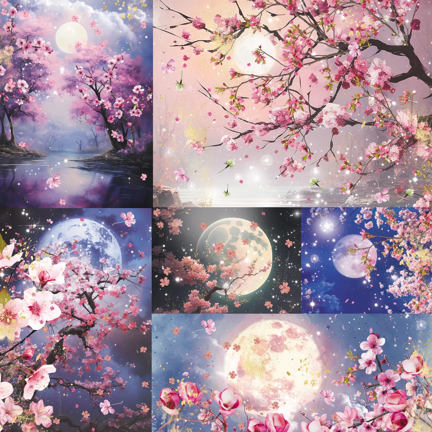 Lunar Blooms 12x12 Paper Pad | Nature's Garden