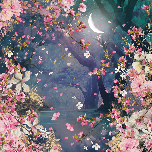 Lunar Blooms 12x12 Paper Pad | Nature's Garden