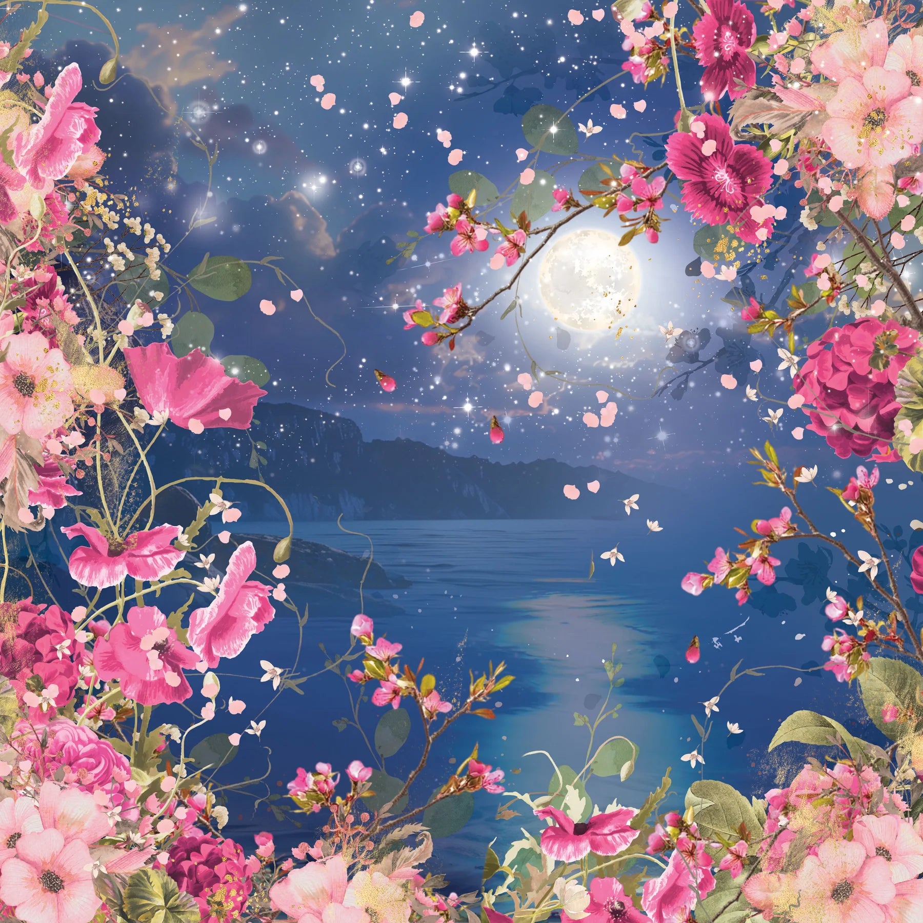 Lunar Blooms 12x12 Paper Pad | Nature's Garden