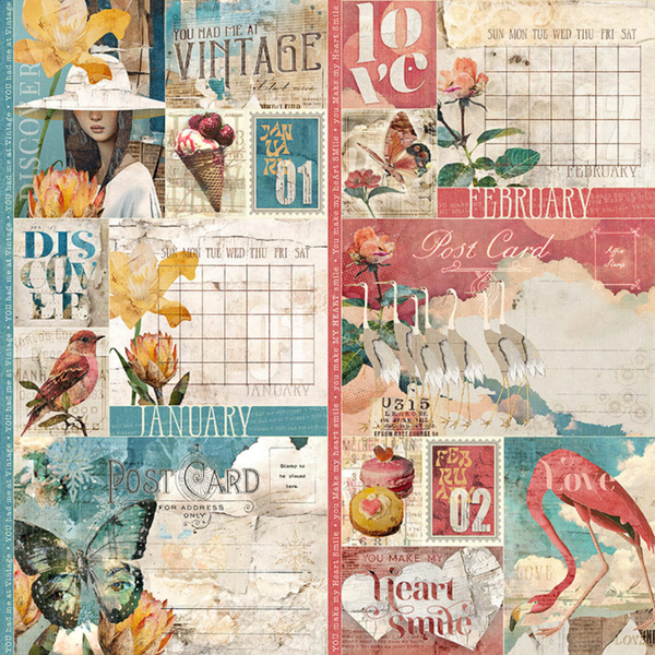 Journaling Through Time 12x12 Singles {preorder}