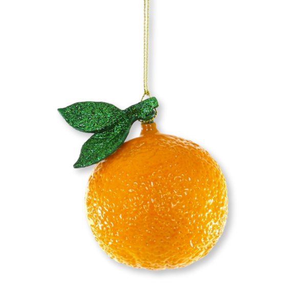 Glass Orange Ornament