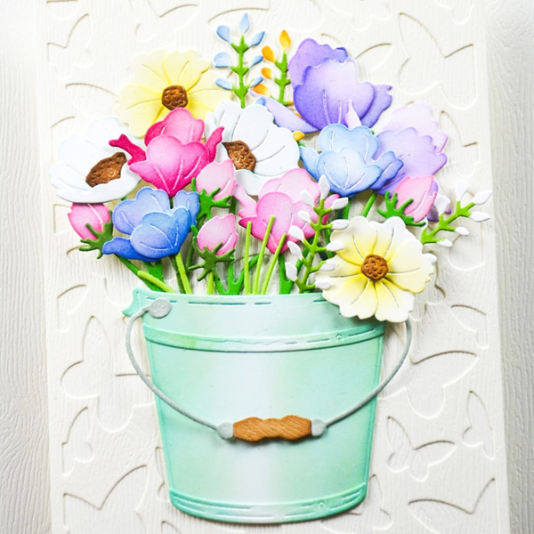 Garden Pail Bouquet Die Set