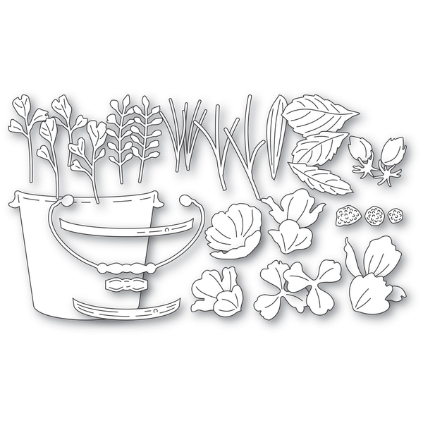 Garden Pail Bouquet Die Set