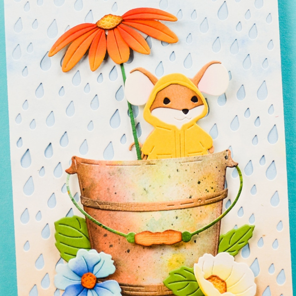 Garden Pail Bouquet Die Set