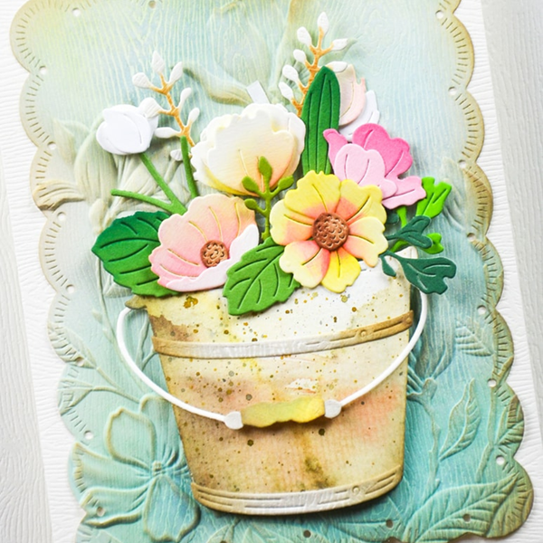 Garden Pail Bouquet Die Set