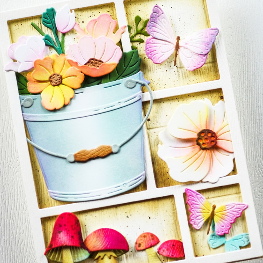 Garden Pail Bouquet Die Set