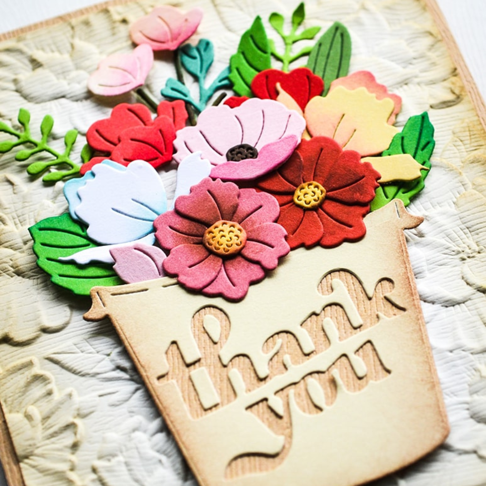 Garden Pail Bouquet Die Set