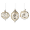 Glass Reflector Gold & Silver Ornaments {multiple styles}