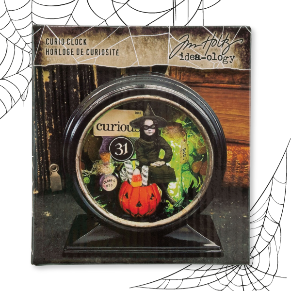 Glossy Black Curio Clock {Halloween} | idea-ology