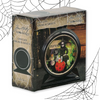 Glossy Black Curio Clock {Halloween} | idea-ology