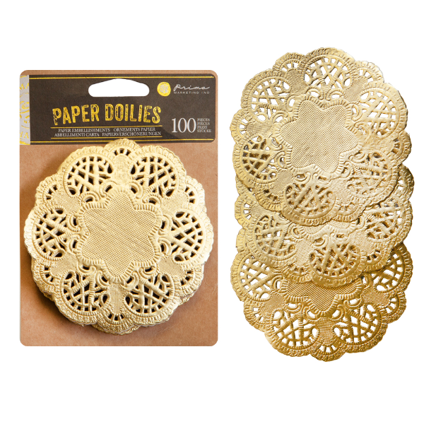 Gold 4" Paper Doily