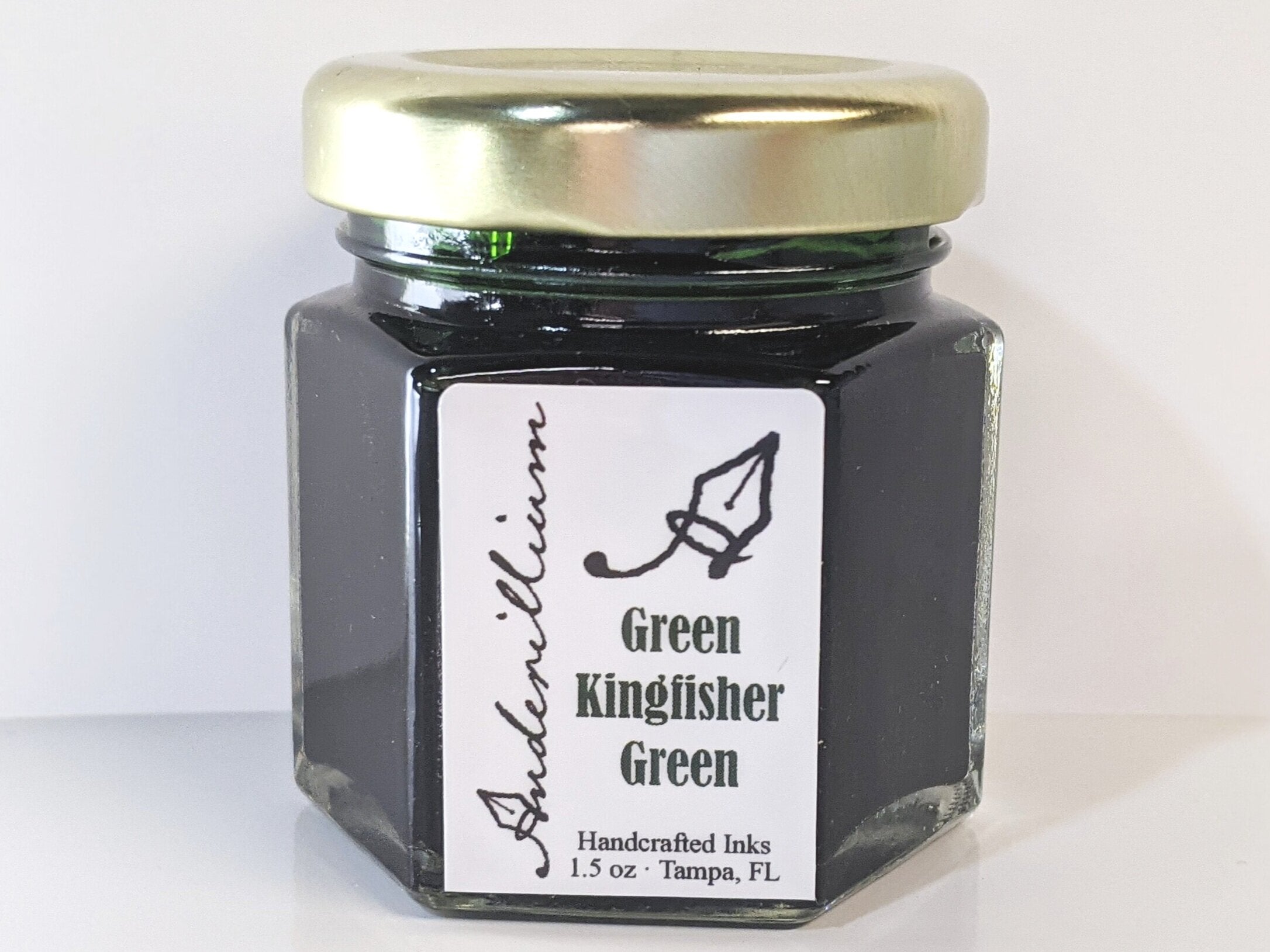 Green Kingfisher Green Ink