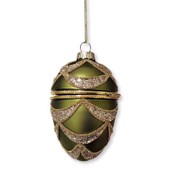 Glass Hinged Keepsake Ornament