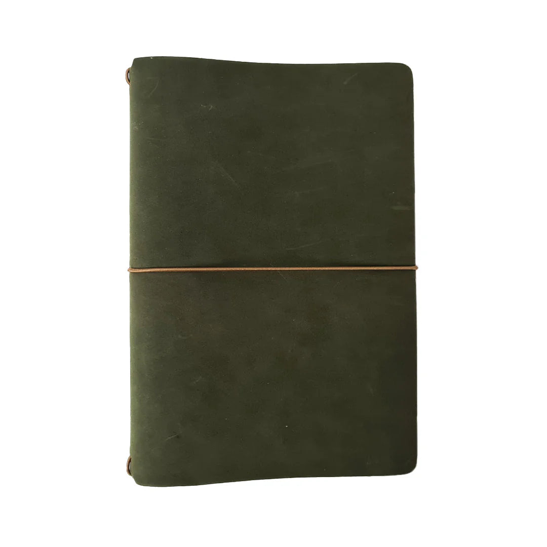 Green Explorer Refillable Leather Journal