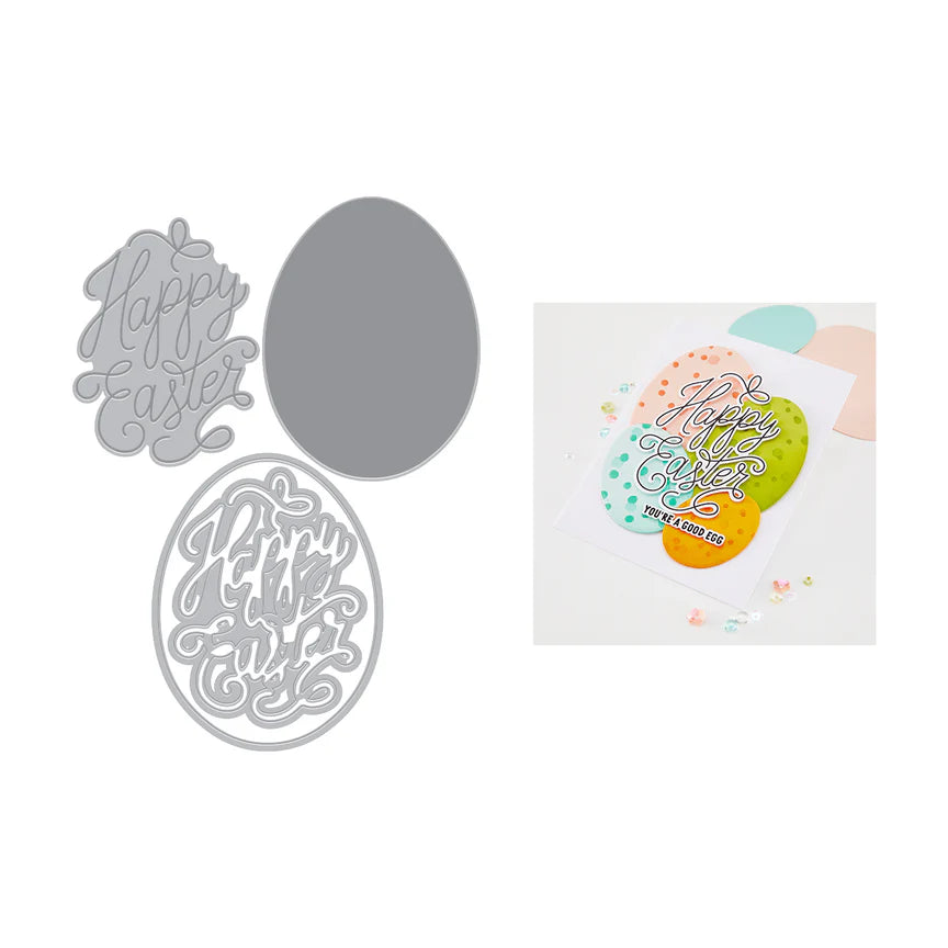 Happy Easter Letterpress & Foil + Cut