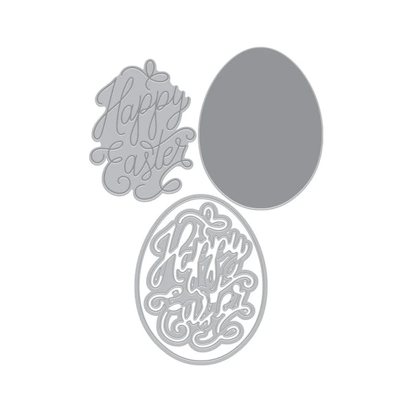 Happy Easter Letterpress & Foil + Cut