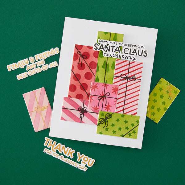 Best Gift Ever Gift Boxes Die + Stencil + Press Plate Bundle