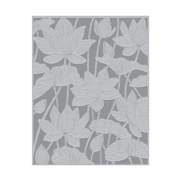 Lotus Field Letterpress + Foil Plate