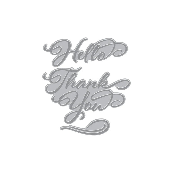 Hello & Thank You Letterpress + Foil Plates | Lovely Letterpress Collection