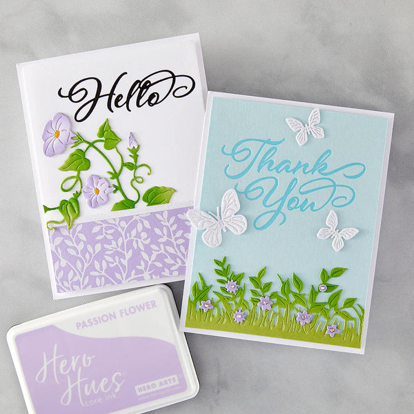 Hello & Thank You Letterpress + Foil Plates | Lovely Letterpress Collection