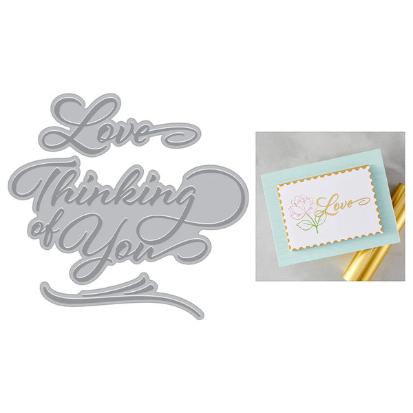 Love & Thinking of You Letterpress + Foil Plates | Lovely Letterpress Collection