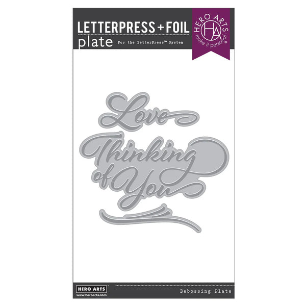 Love & Thinking of You Letterpress + Foil Plates | Lovely Letterpress Collection