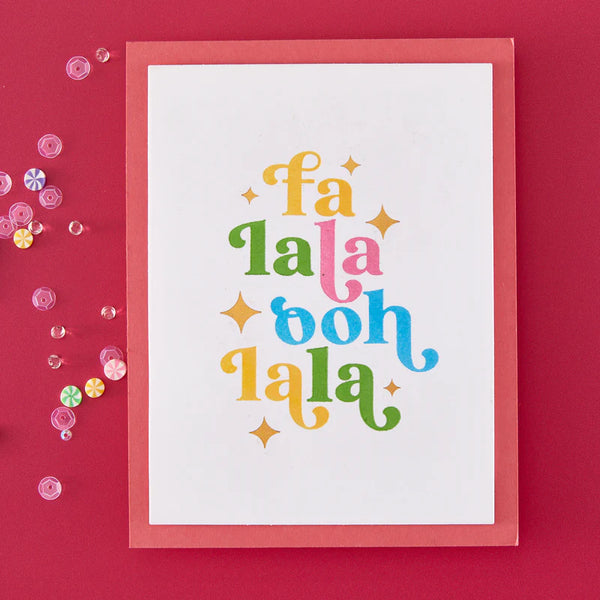 Fa La La BetterPress + Foil Set | Very Merry Collection