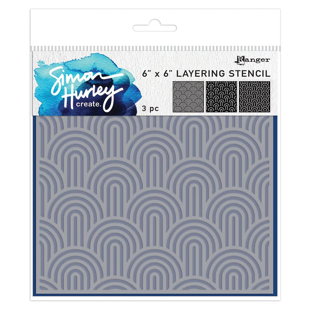Happy Arches Layering Stencil Set | Simon Hurley create.
