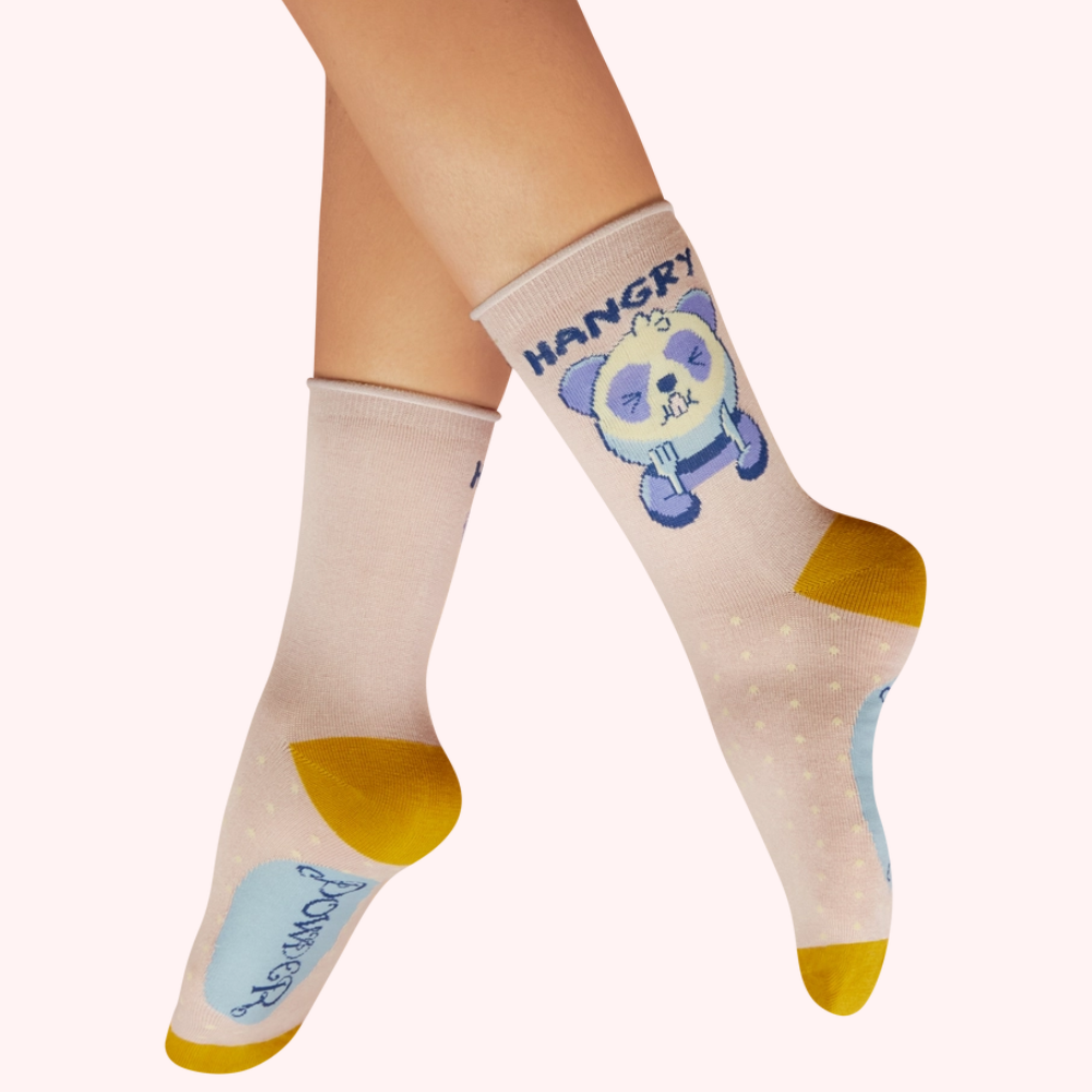 Hangry Panda Ladies' Bamboo Ankle Socks in Petal {Black Friday Deal}