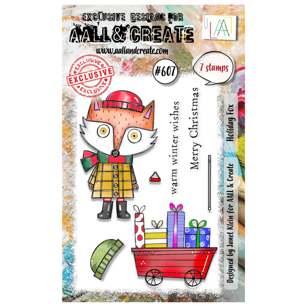 Holiday Fox A7 Clear Stamp Set No. 607