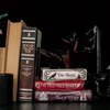 Edgar Allen Poe Stacked Book Planter